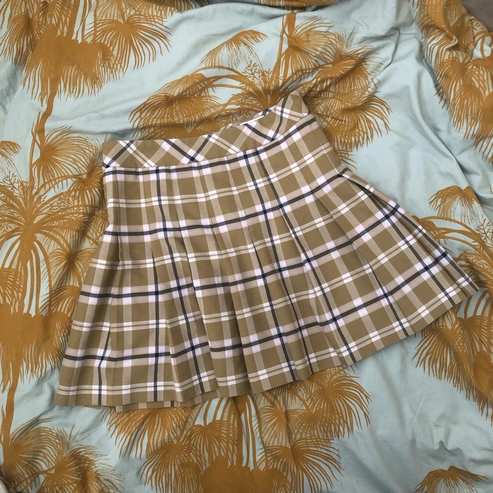 Sunday Best Olive pleated skirt 0